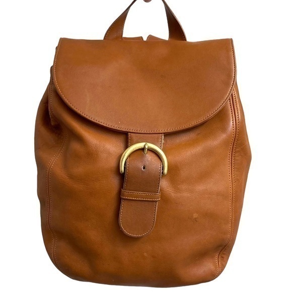 Coach vintage back sac 4134 backpack in British tan leather - Picture 1 of 16